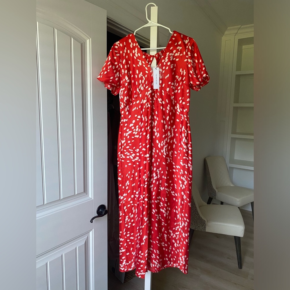 Top shop midi silk  dress